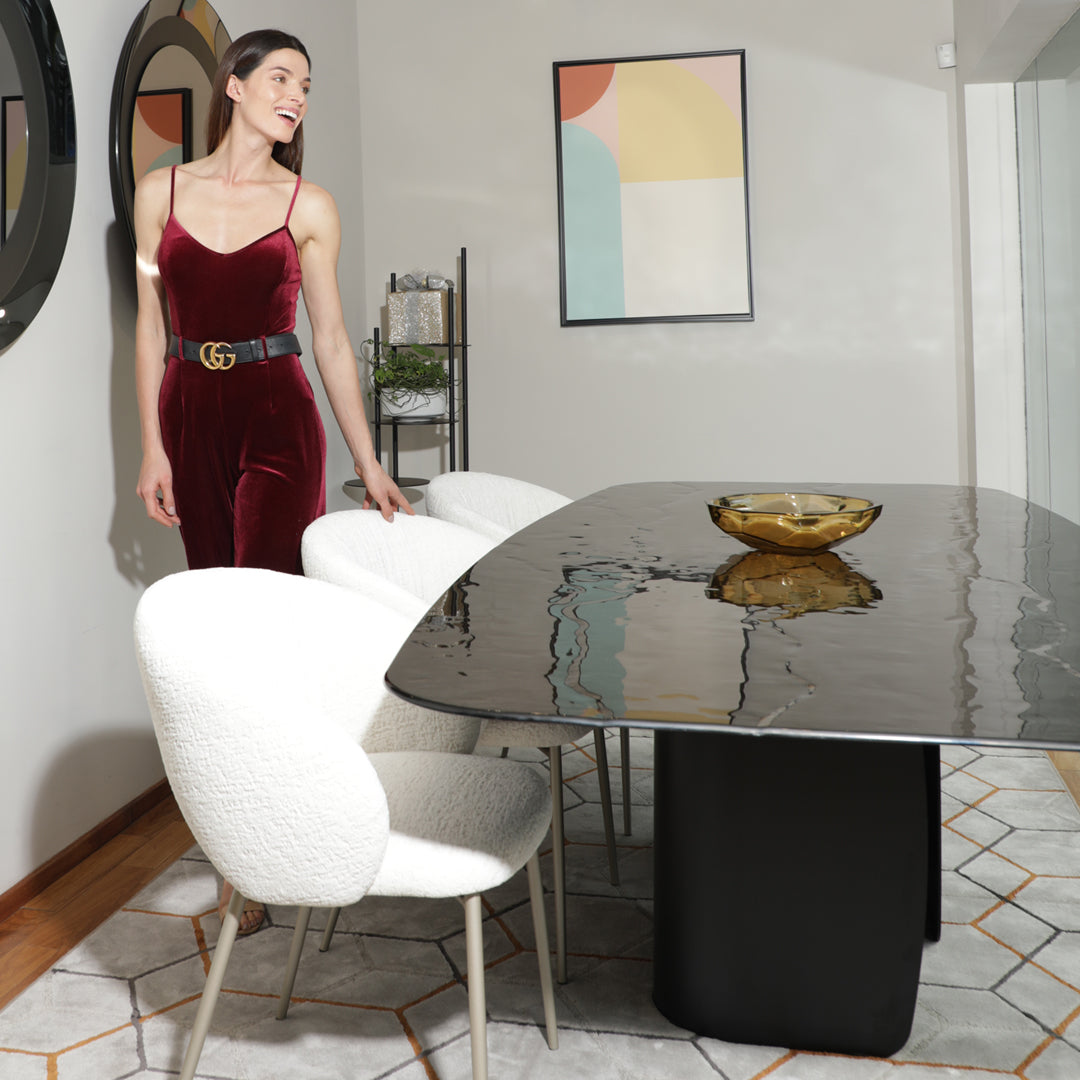 mesa twins 250 cm cristal nilo bronze