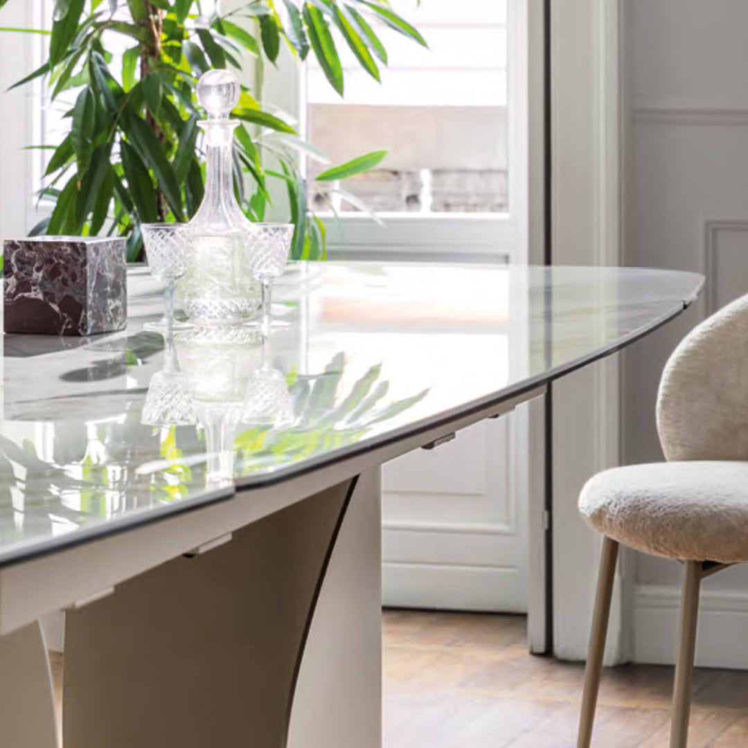 mesa twins 250 cm cristal nilo bronze