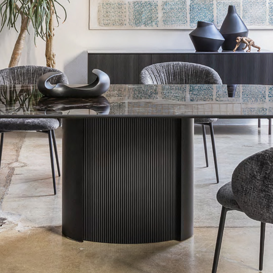 mesa yoroi extensible rectangular (inserto acanalado)