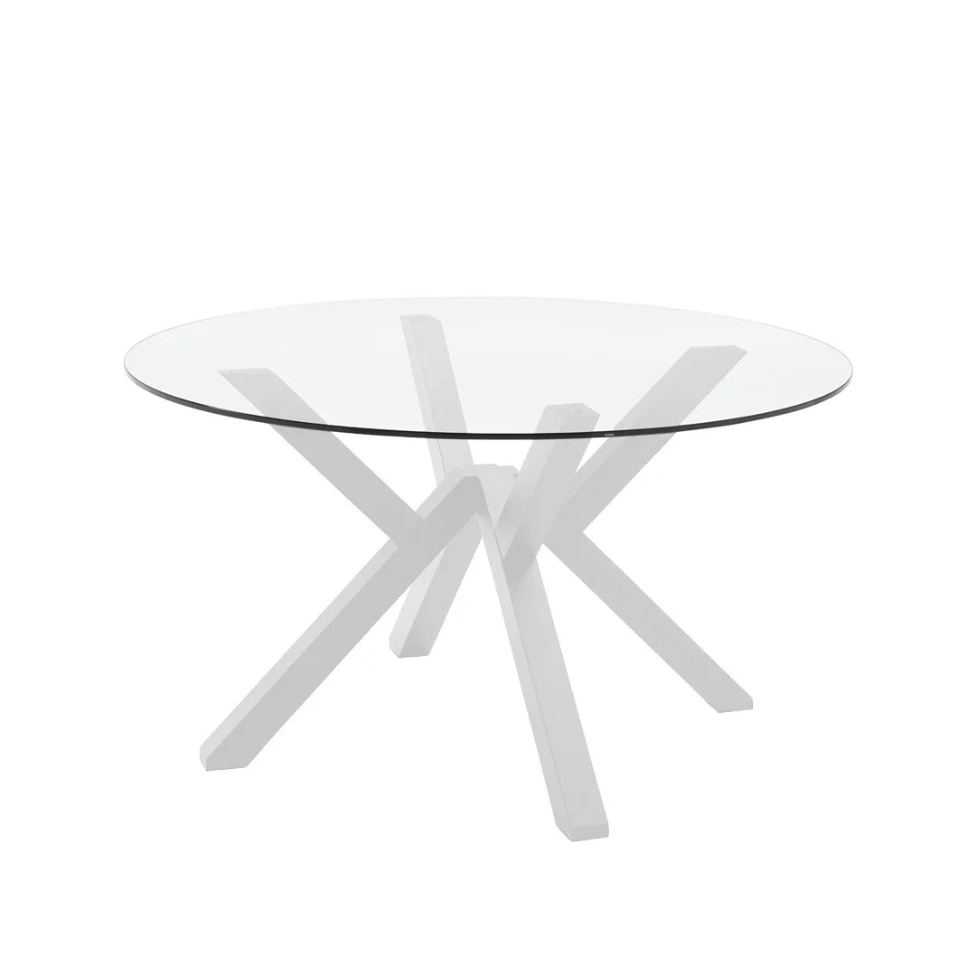 Mesa fija Italiana Mikado de cristal 120cm. Muebles Italianos variant