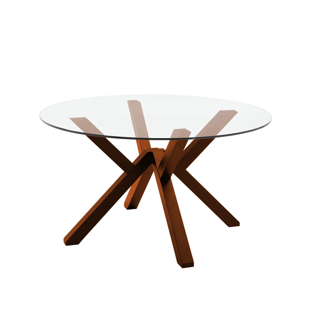 Mesa fija Italiana Mikado de cristal 120cm. Muebles Italianos variant