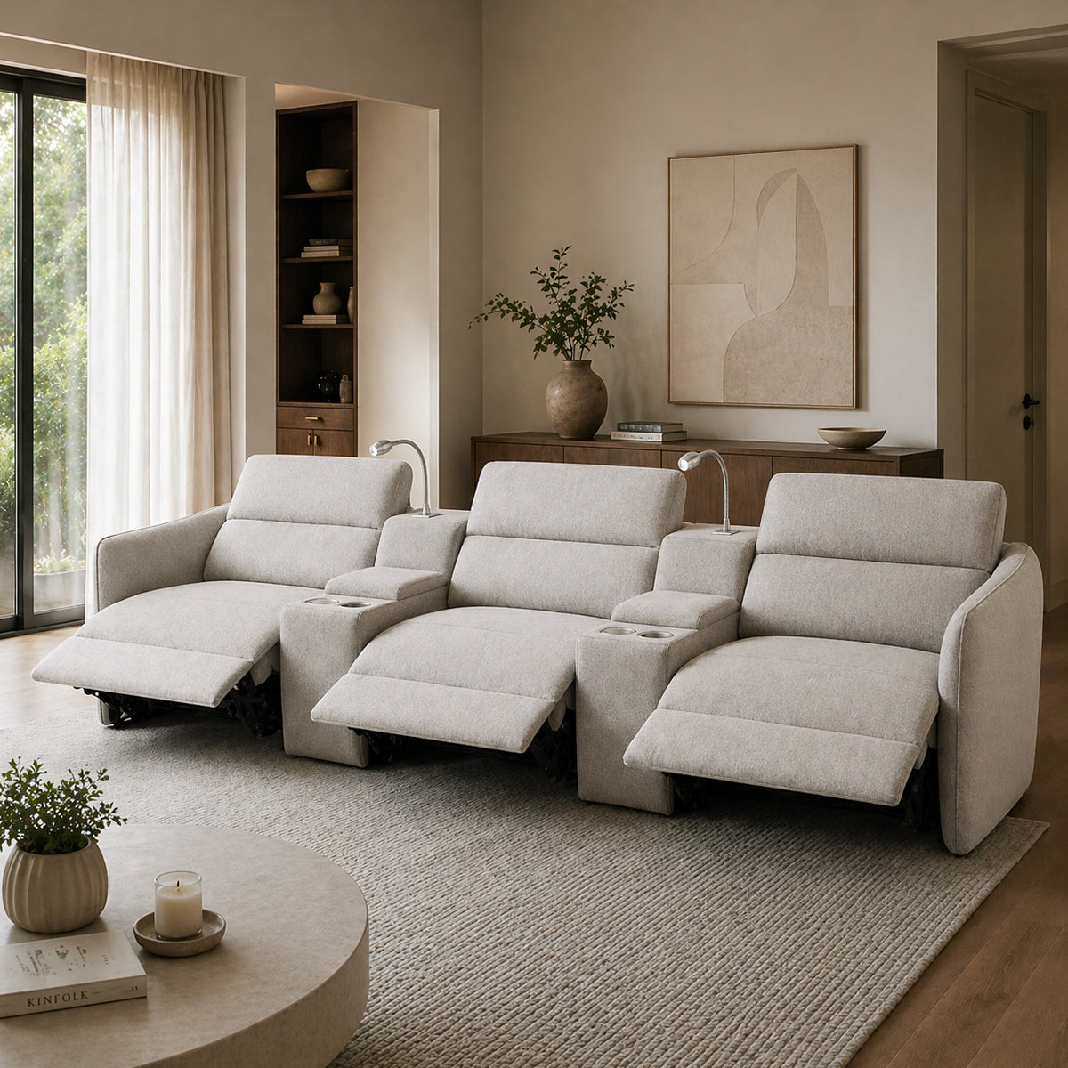 Sala Meraviglia Natuzzi en tela