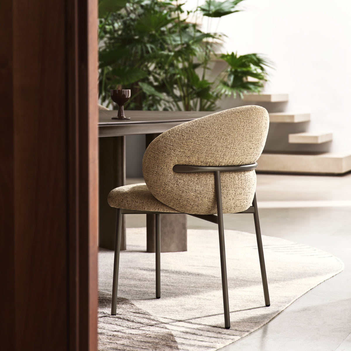 silla oleandro metal con brazos