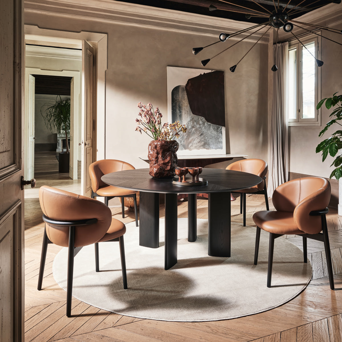 silla oleandro madera con brazos