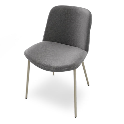 silla onda metal