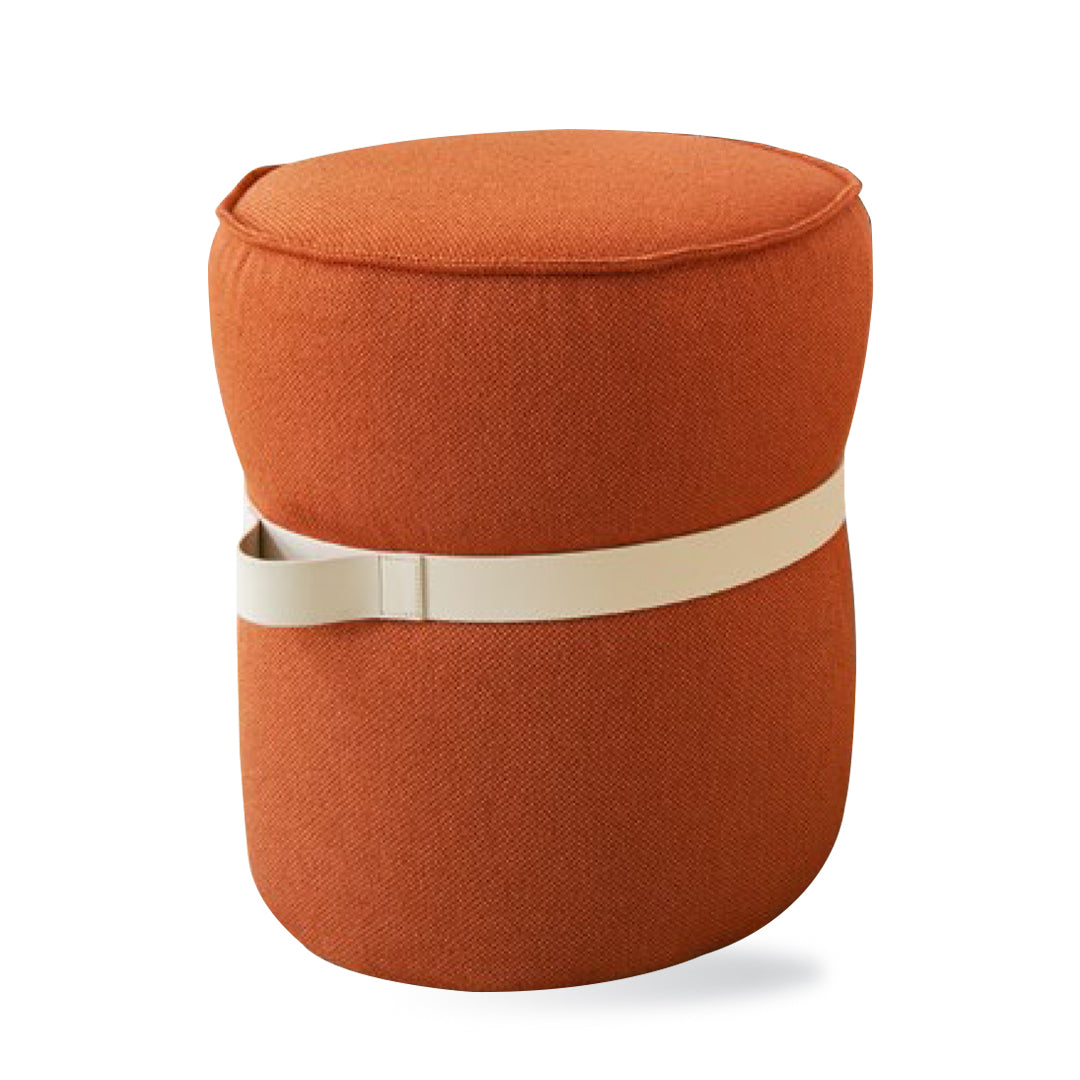 Puff de diseño italiano POF en tela. Muebles Italianos