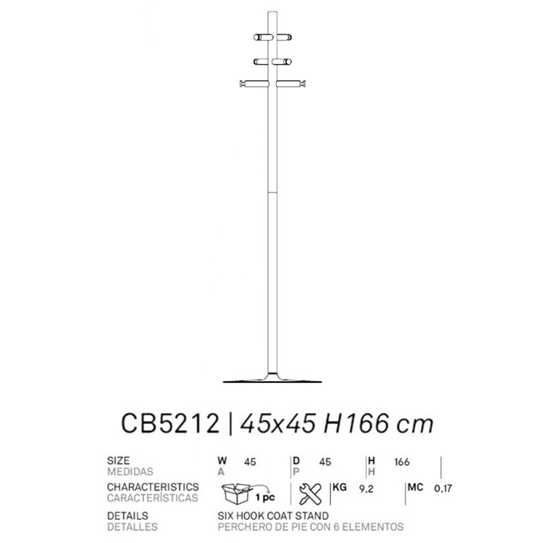 Perchero de lujo sustentable App. Muebles Italianos