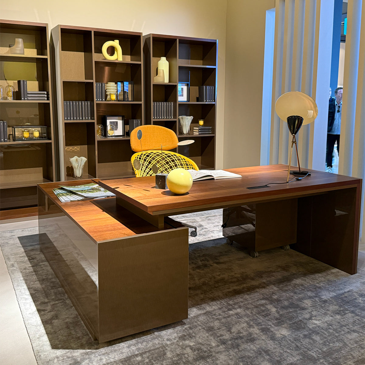 Set de Escritorio y contra derecho Porta Romana 180 cm