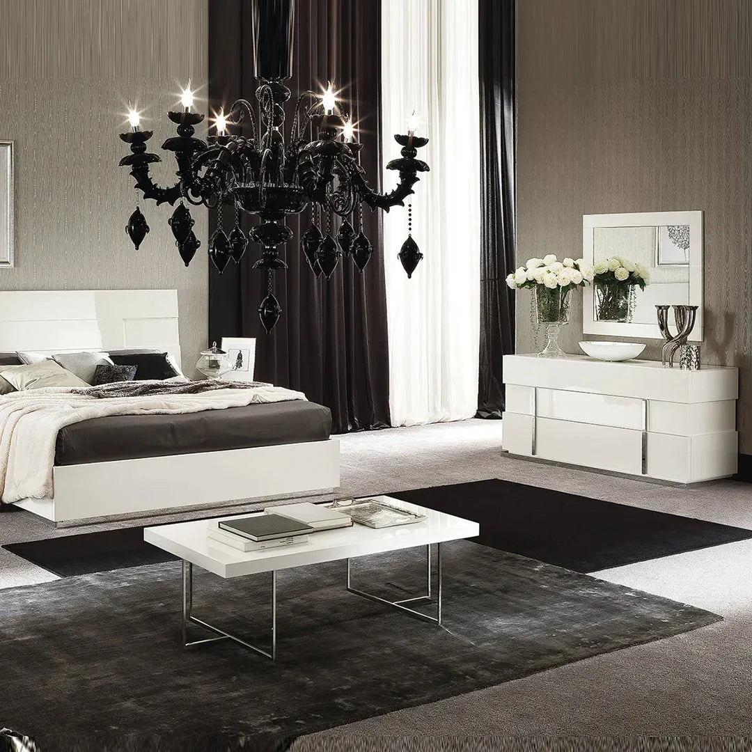 Recámara Canova completa King Size. Muebles Italianos