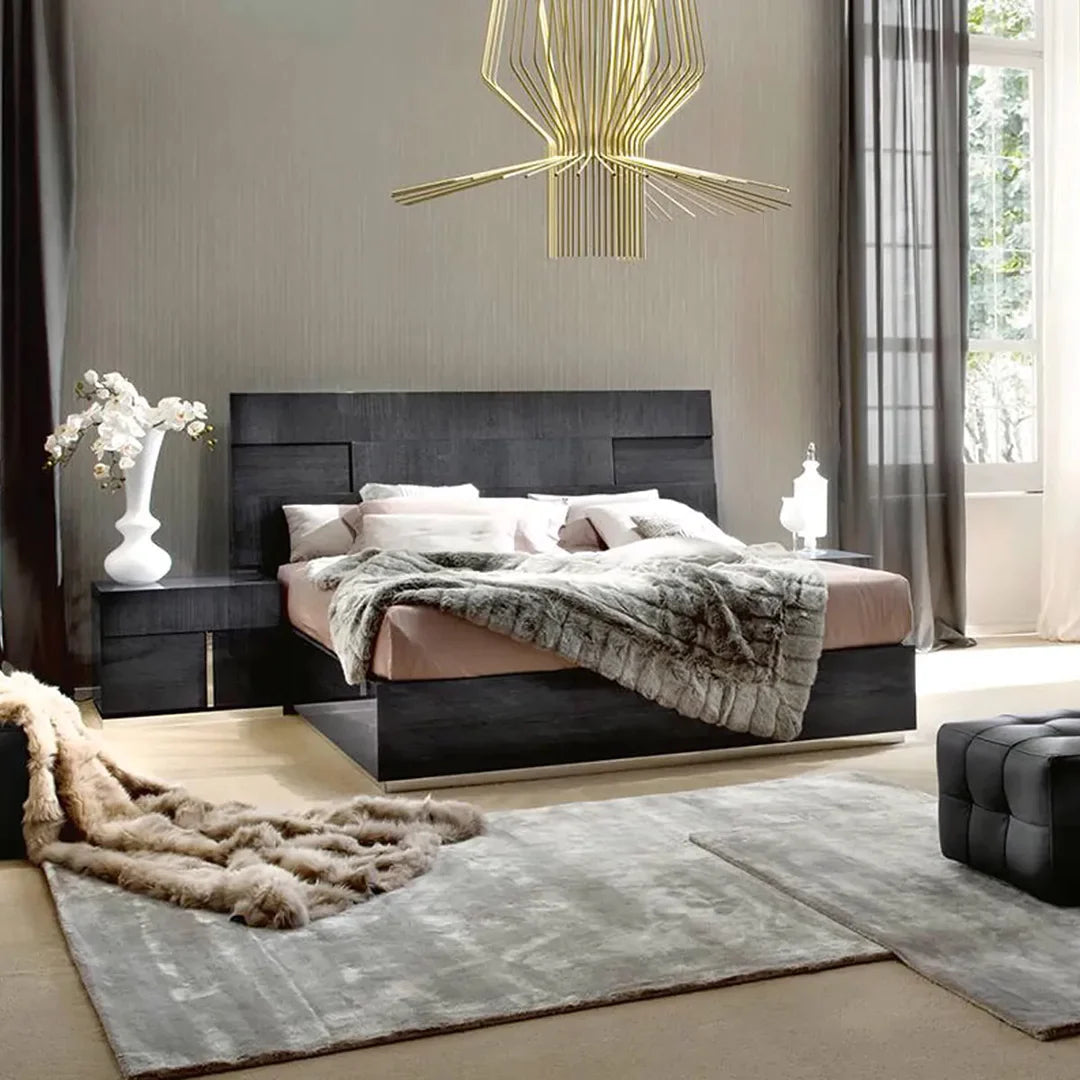 Recámara completa Montecarlo King Size. Muebles Italianos