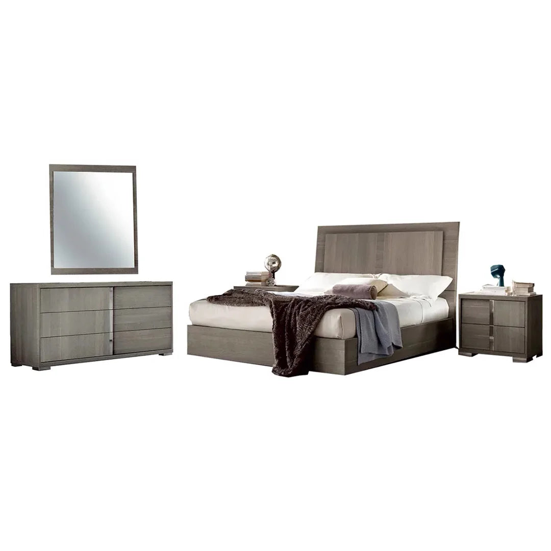 Recámara Tivoli completa King Size. Muebles Italianos