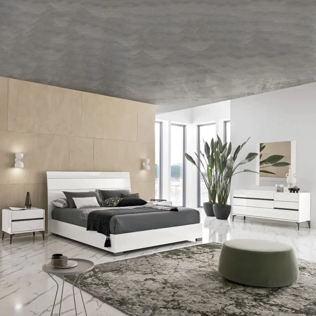 Recámara Costablanca King size. Muebles Italianos