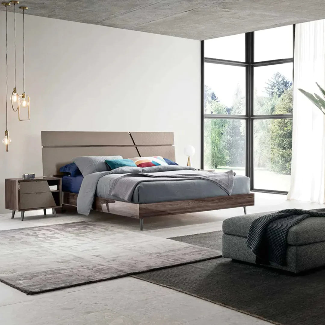 Recámara completa Frida Queen size. Muebles Italianos