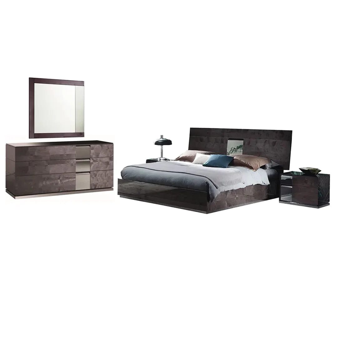 Recámara Heritage completa King size. Muebles Italianos