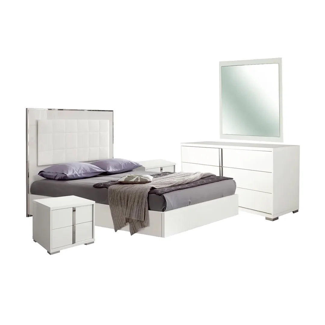 Recámara Imperia completa King Size. Muebles Italianos