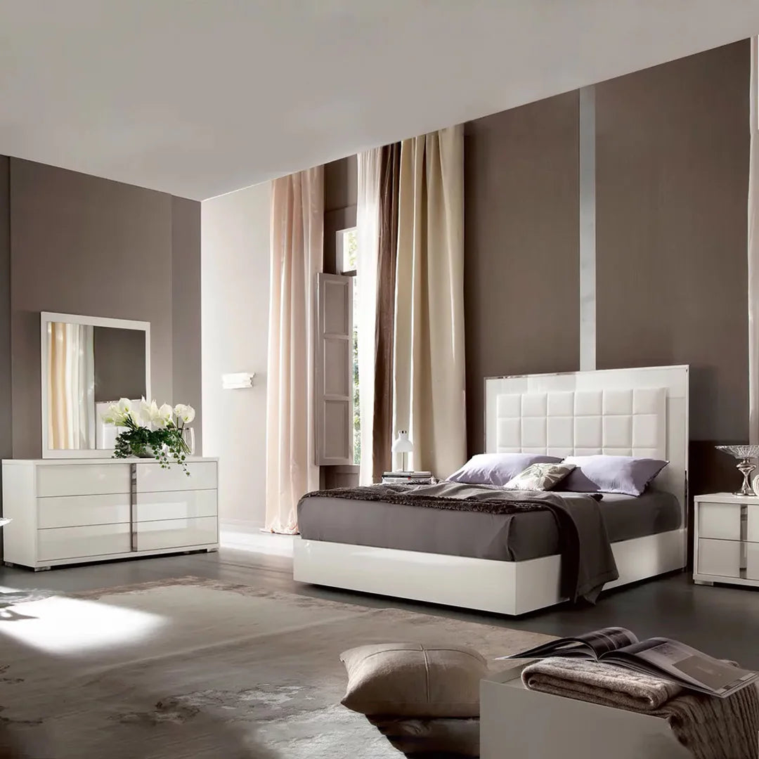 Recámara Imperia completa Individual. Muebles Italianos