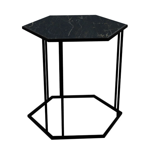 Mesita lateral Renee Hexagonal