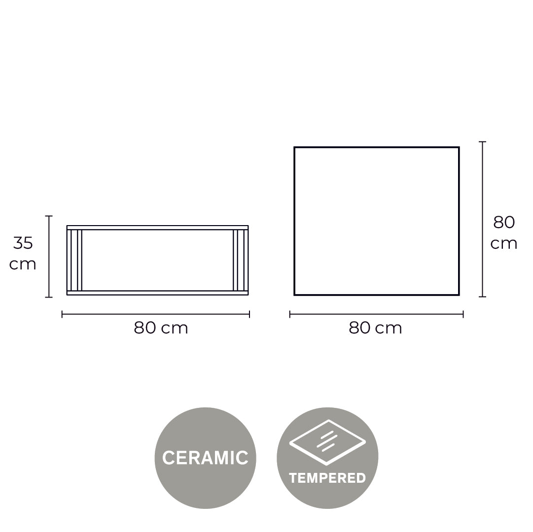mesa de centro renee cuadrada grande