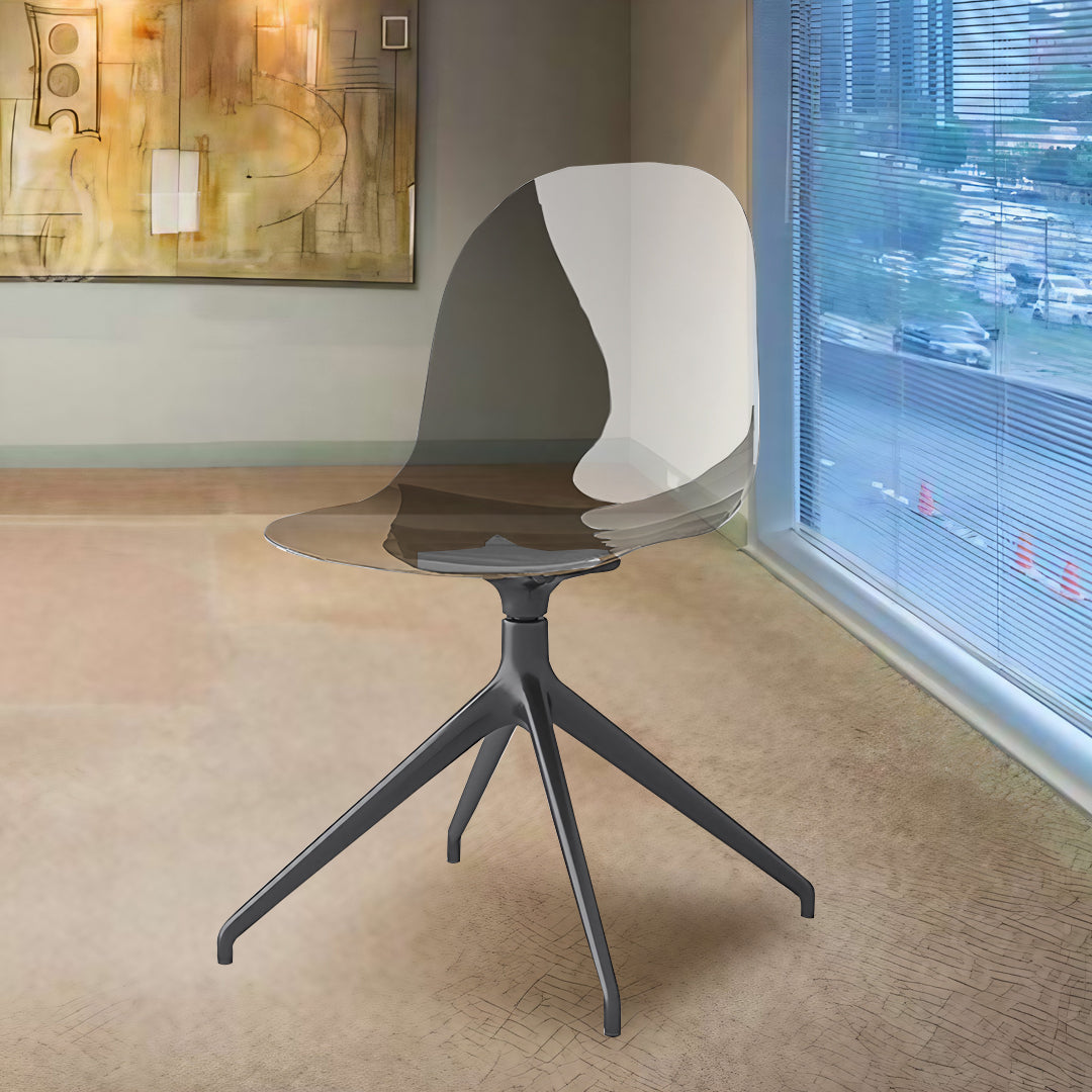 Silla giratoria Academy 360° transparente. Muebles Italianos