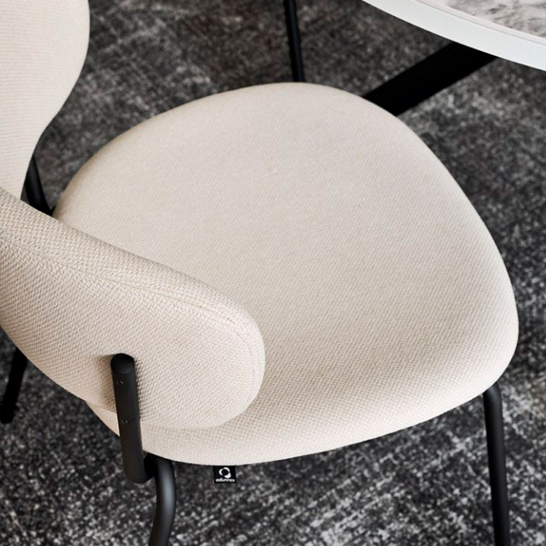 Silla italiana para comedor Desy de metal