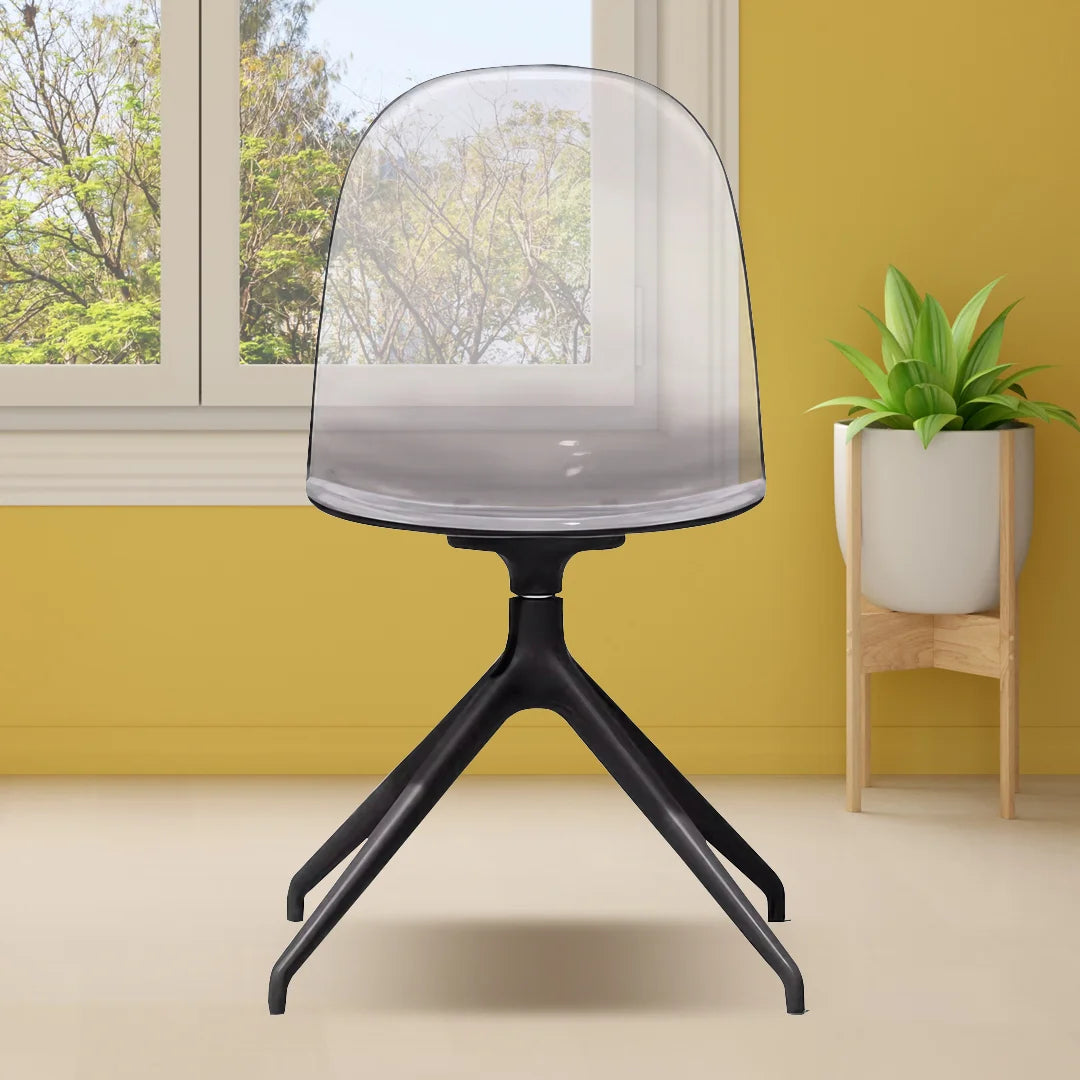 Silla giratoria Academy 180° transparente. Muebles Italianos