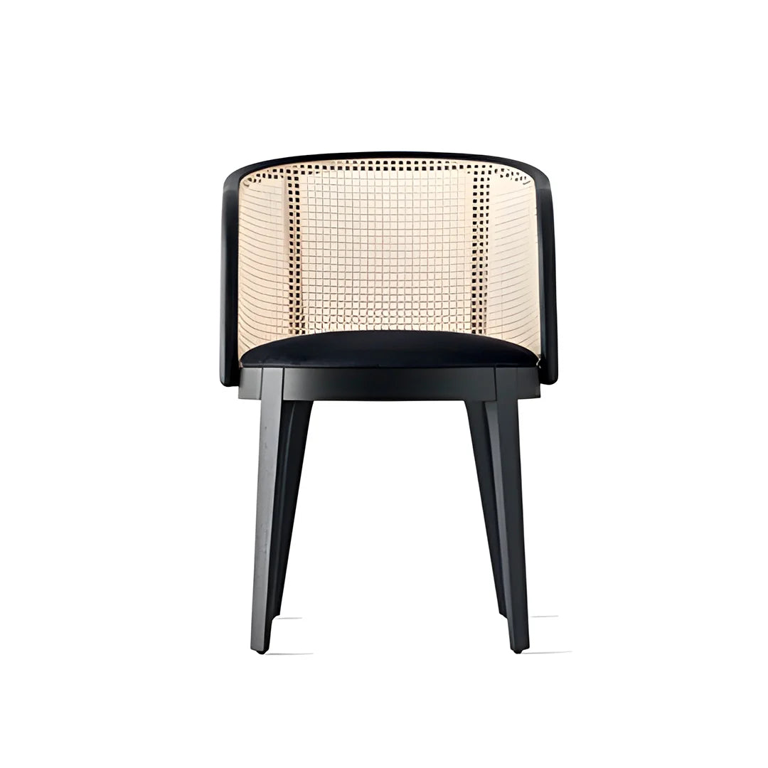 Silla Adèl con Respaldo de Paja para Comedor. Muebles Italianos