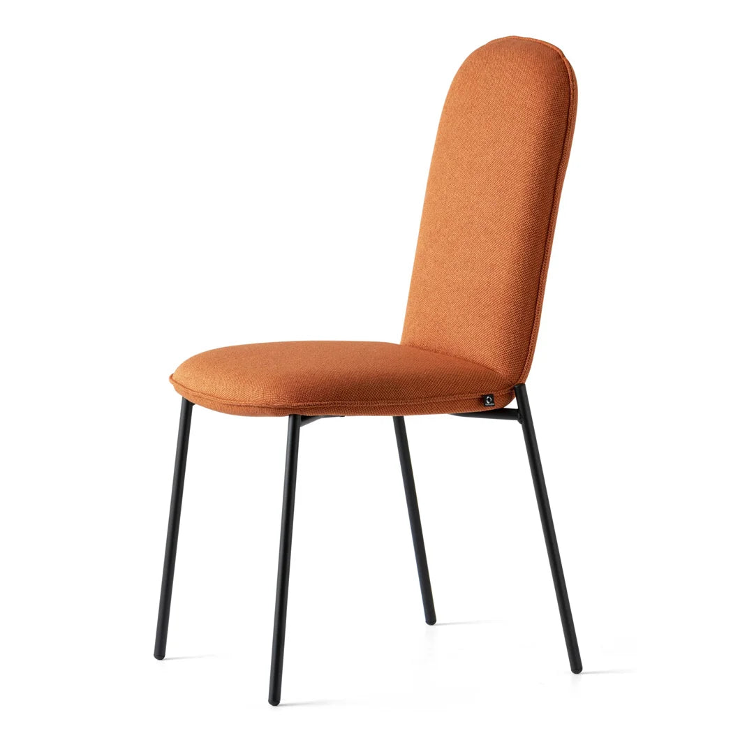 Silla italiana para comedor Riley de metal. Muebles Italianos