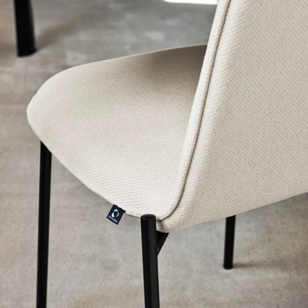 Silla italiana para comedor Riley de metal. Muebles Italianos