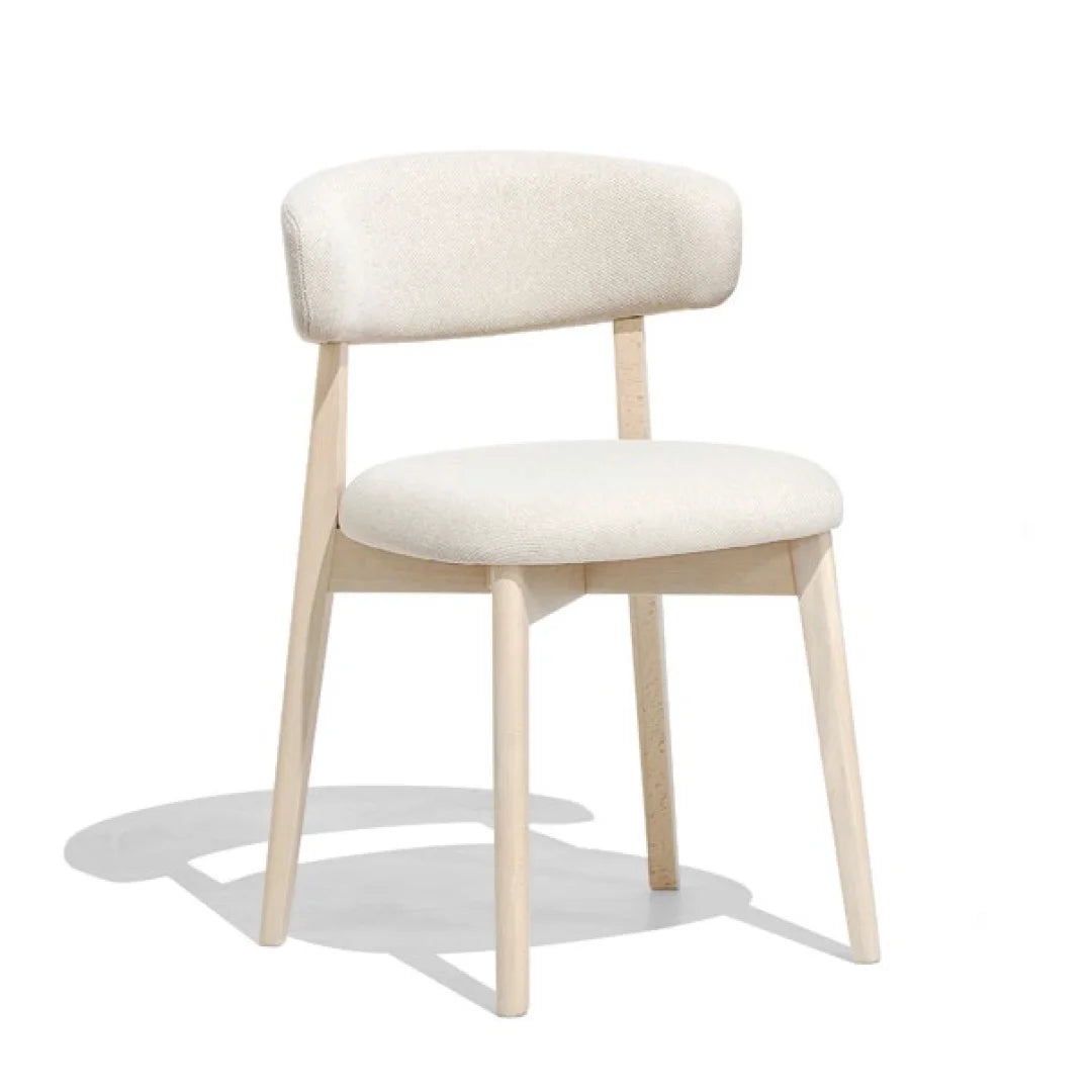 Silla para comedor Talks de tela y tipo piel. Muebles Italianos
