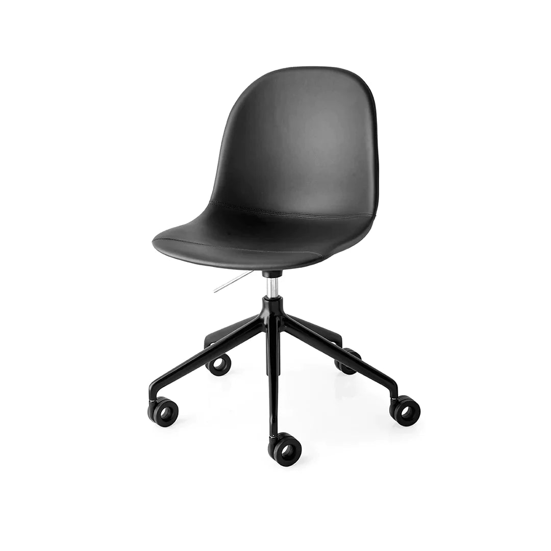 Silla Academy tipo Piel con Ruedas para Oficina. Muebles Italianos