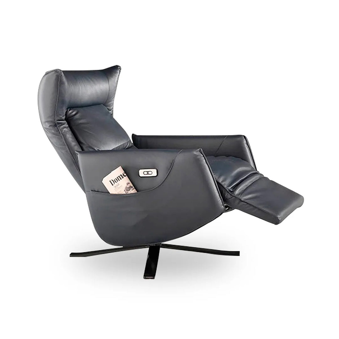 Batticuore sillón reclinable en piel. Muebles Italianos