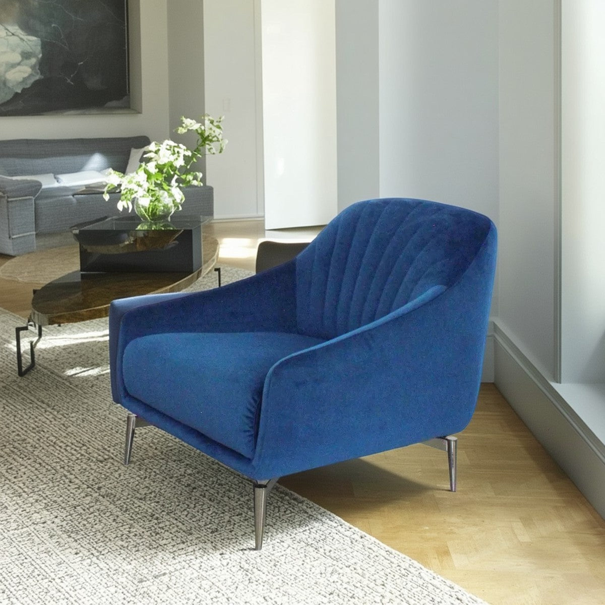 Sillón Felicita Natuzzi en terciopelo