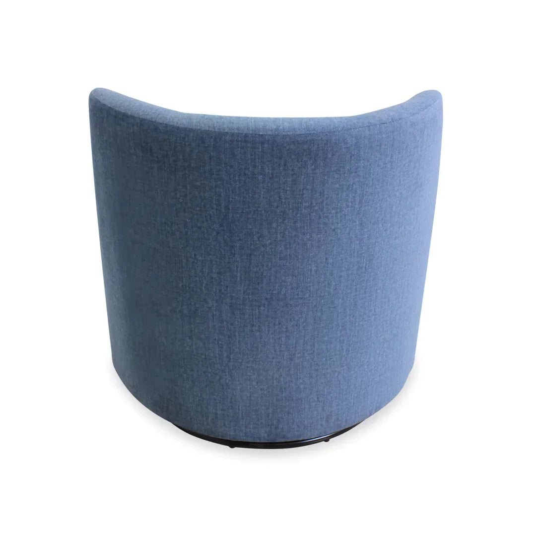 Sillón giratorio Estocolmo Enigma Azul. Muebles Italianos
