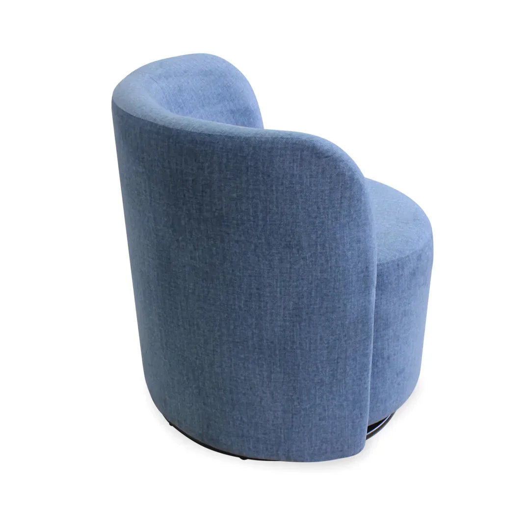 Sillón giratorio Estocolmo Enigma Azul. Muebles Italianos