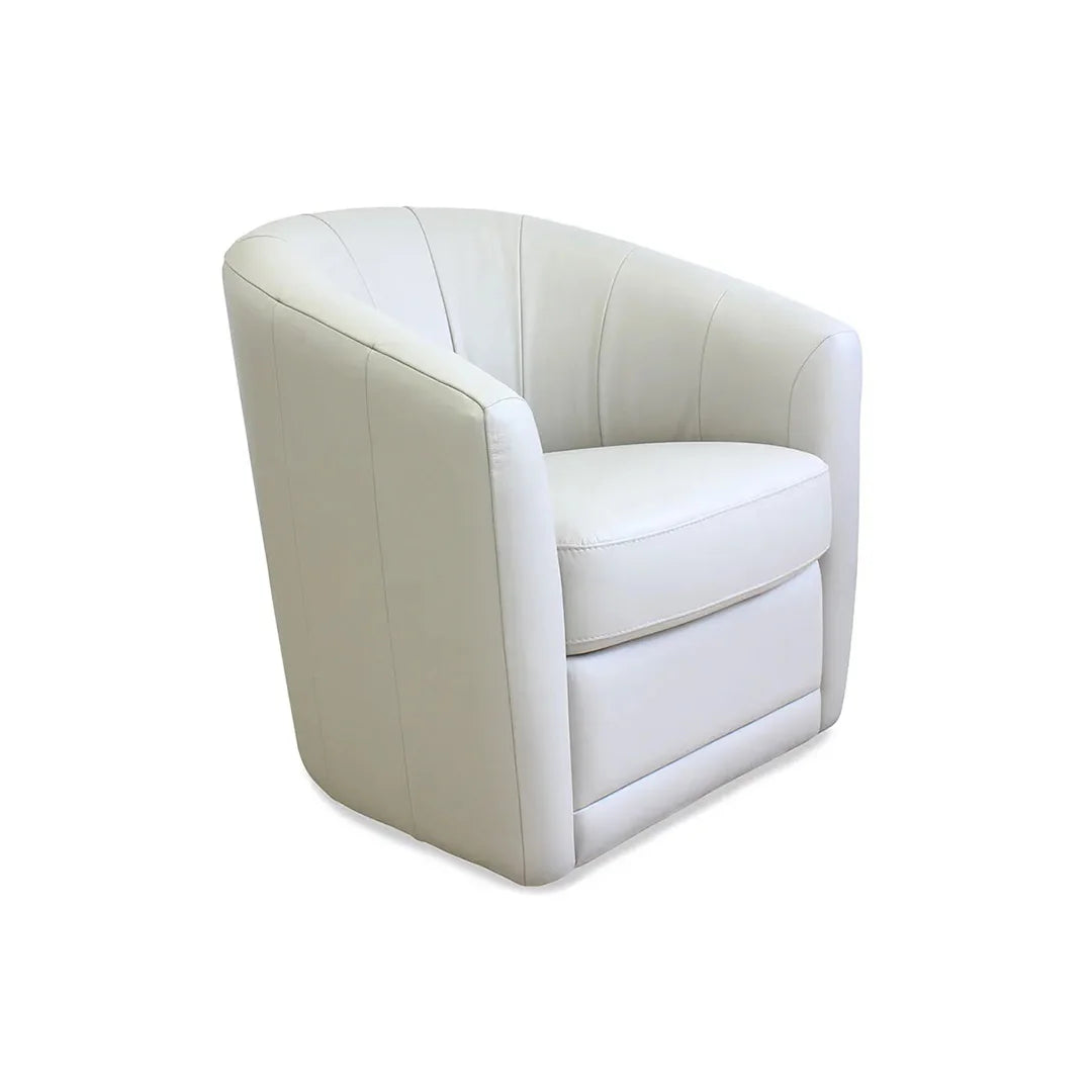 Giada sillón giratorio en piel. Muebles Italianos