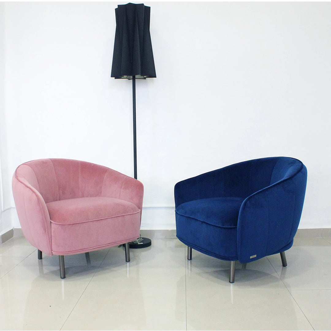 Sillón Graziosa en tercipelo. Muebles Italianos
