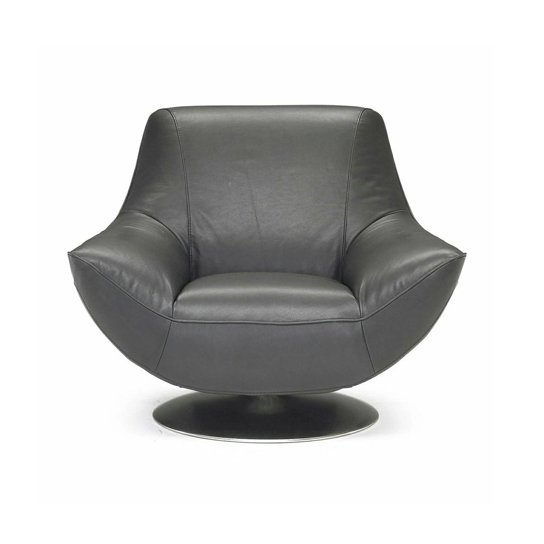 Sillón Greta Natuzzi giratorio en piel