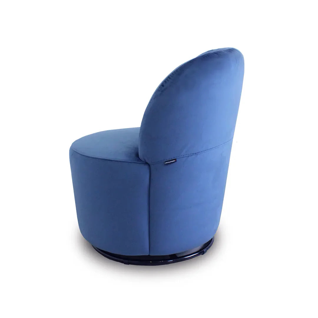 Sillón World giratorio en terciopelo. Muebles Italianos