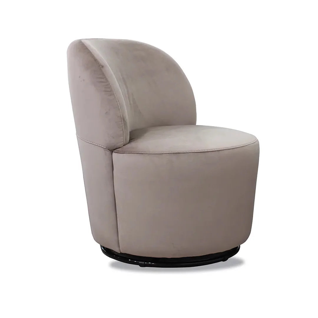 Sillón World giratorio en terciopelo. Muebles Italianos