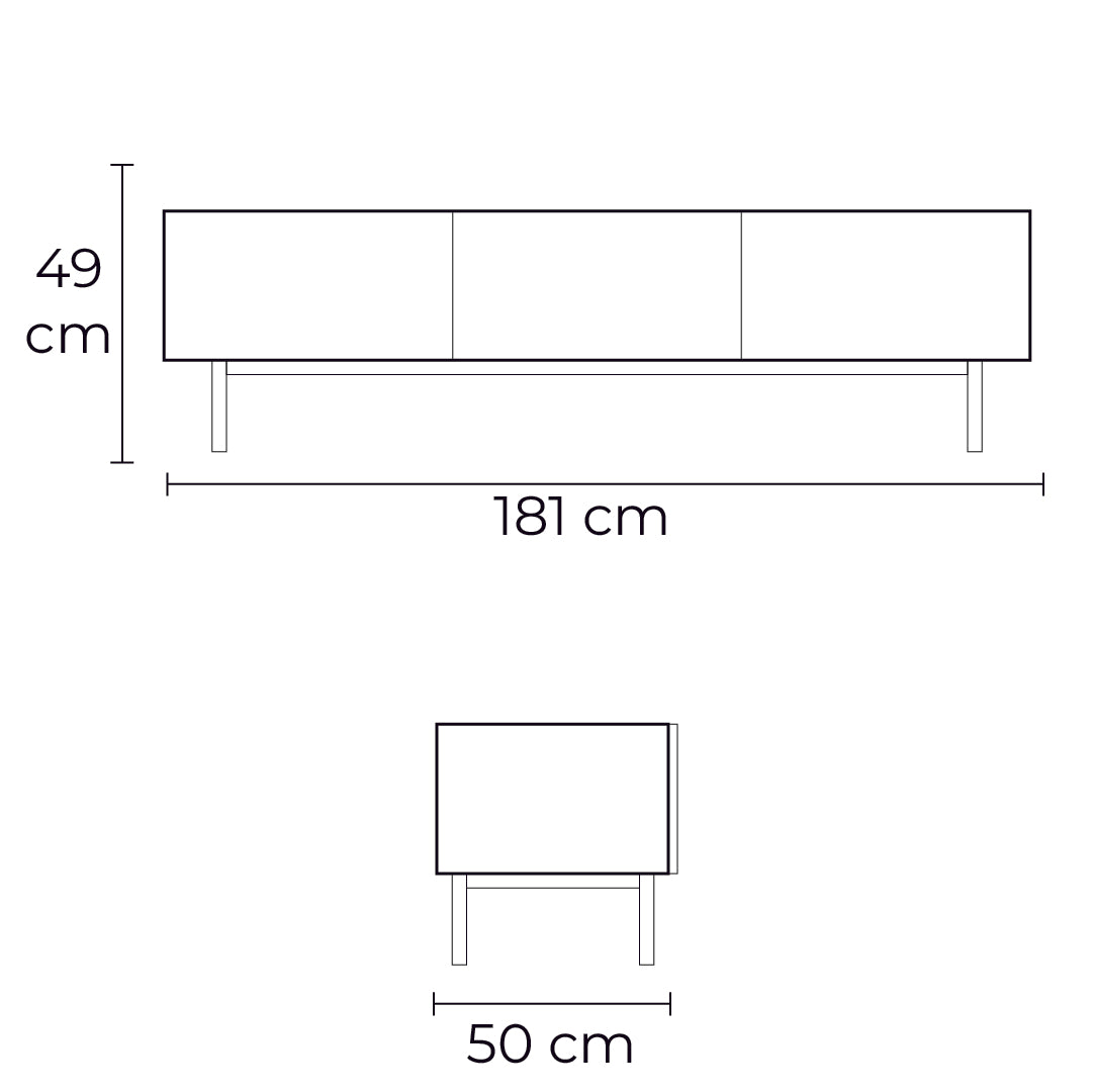 Mueble de TV Sinuosa