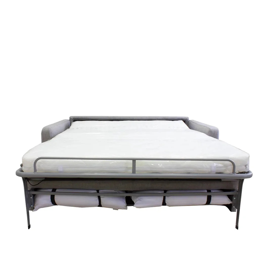 Sofá cama Fascino en tela atena gris medio. Muebles Italianos