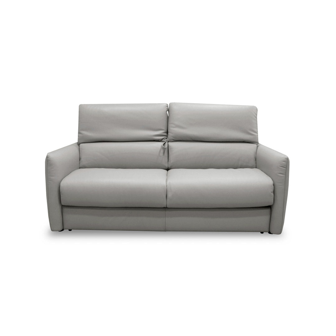 Sofá cama Meraviglia Natuzzi en piel Gris