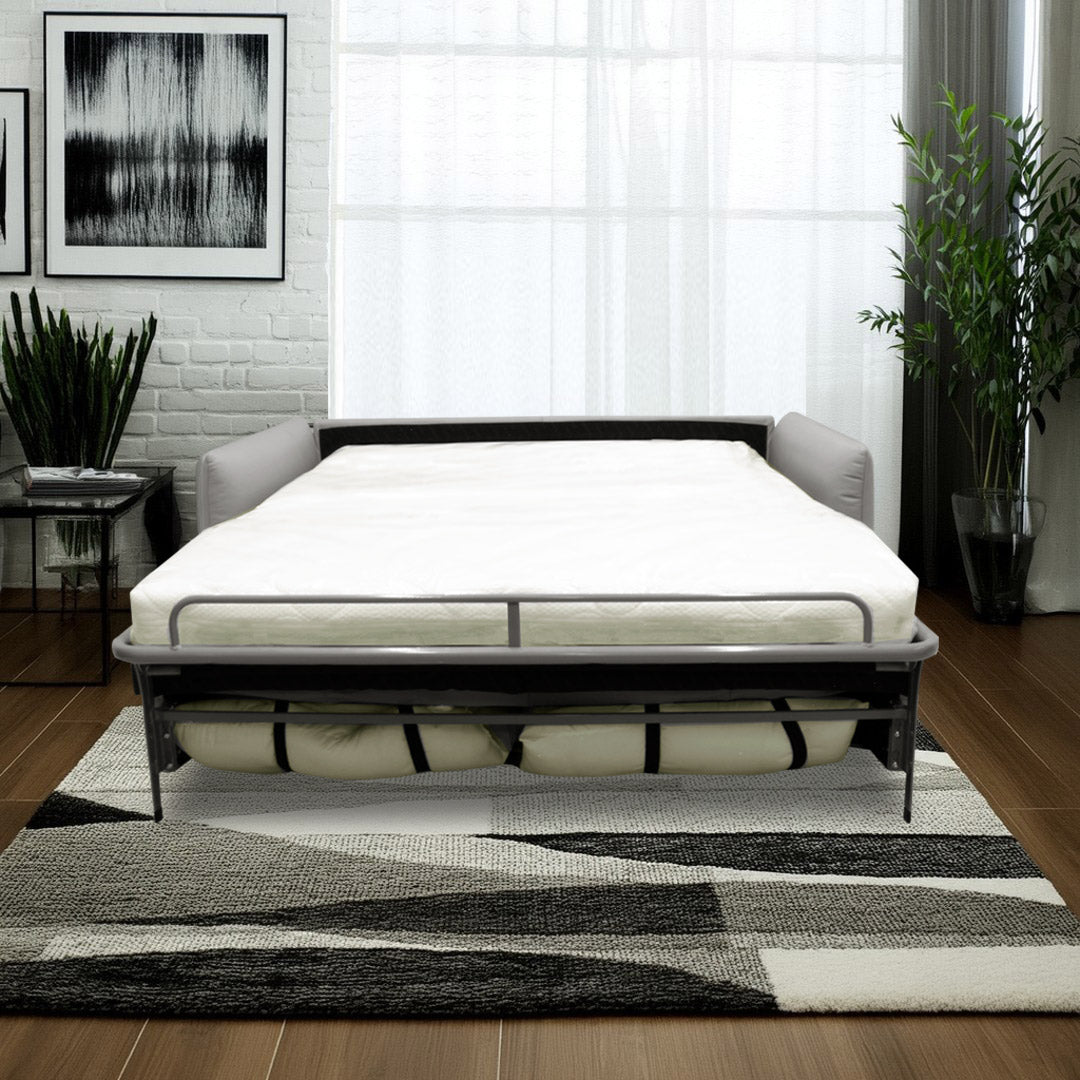 Sofá cama Meraviglia Natuzzi en piel Gris