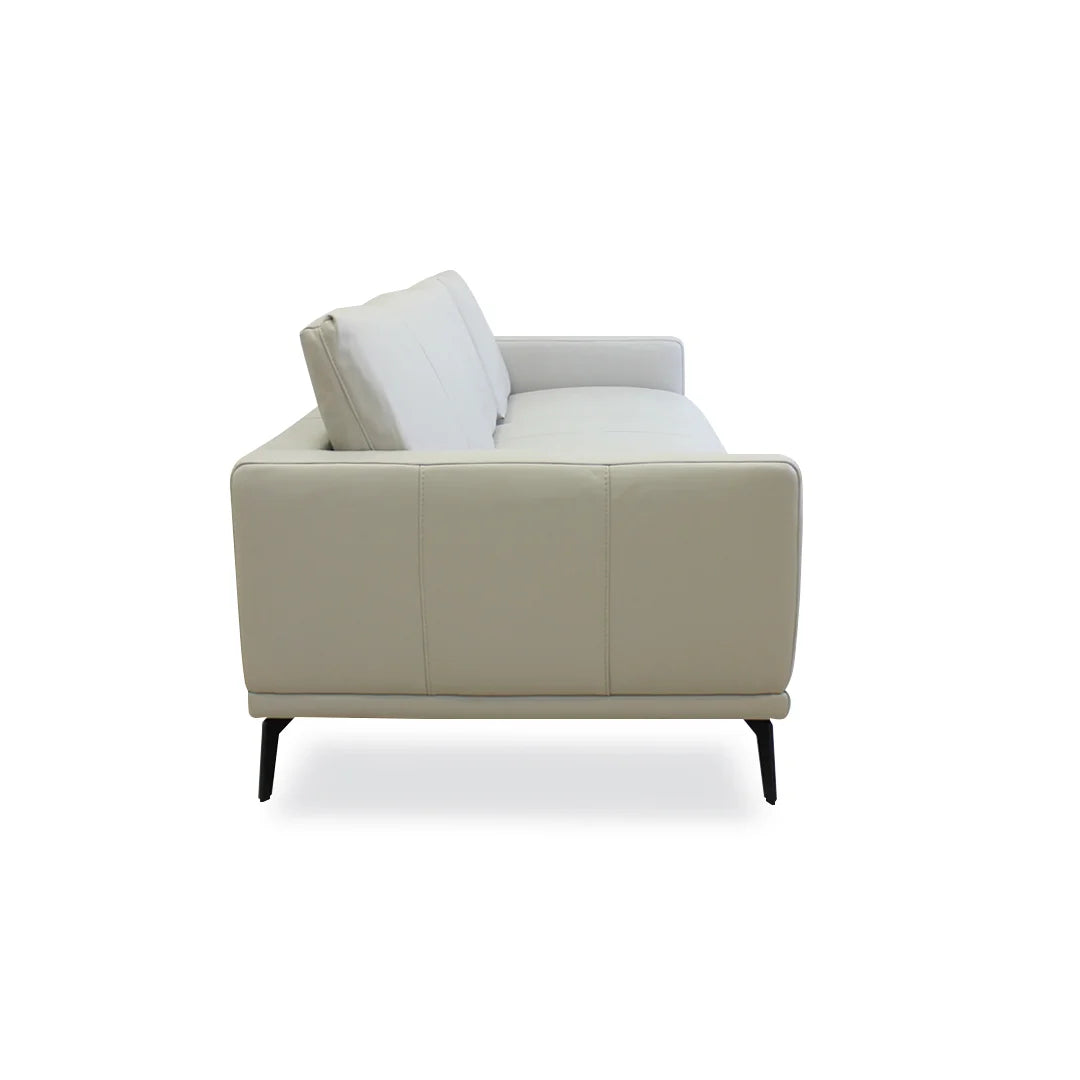 Sofá largo Wessex piel. Muebles Italianos