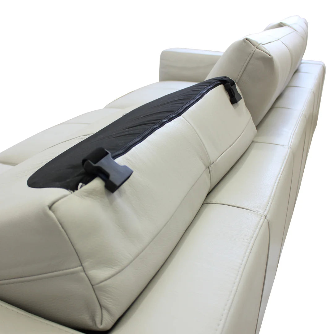 Sofá largo Wessex piel. Muebles Italianos