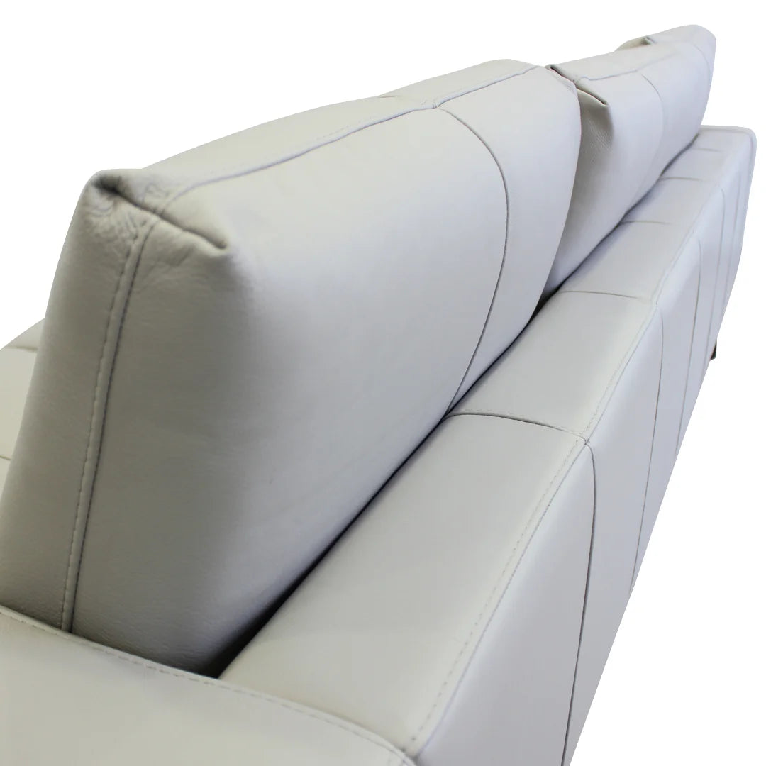 Sofá largo Wessex piel. Muebles Italianos