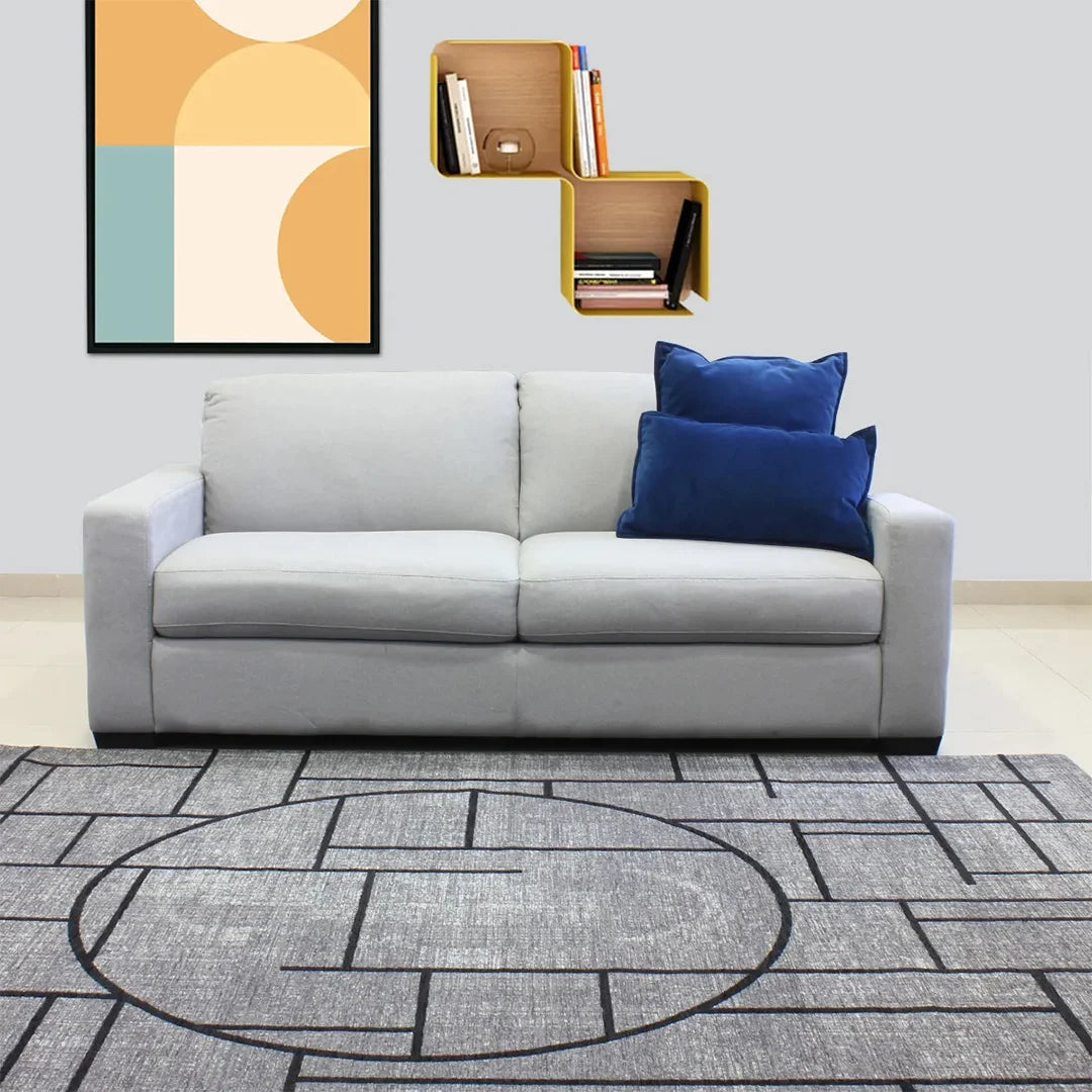 Sofa Soltaire gris claro. Muebles Italianos