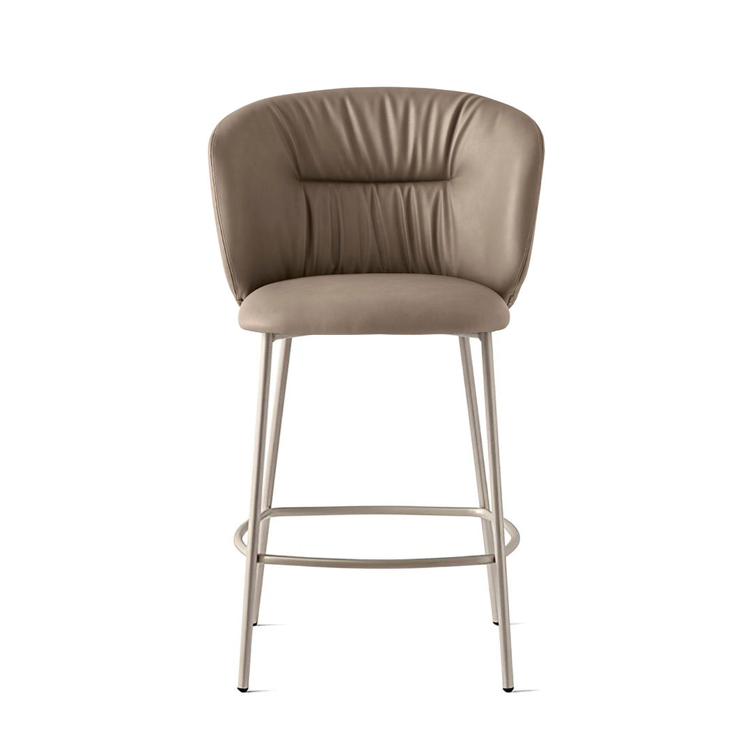 banco sweel tipo piel y metal