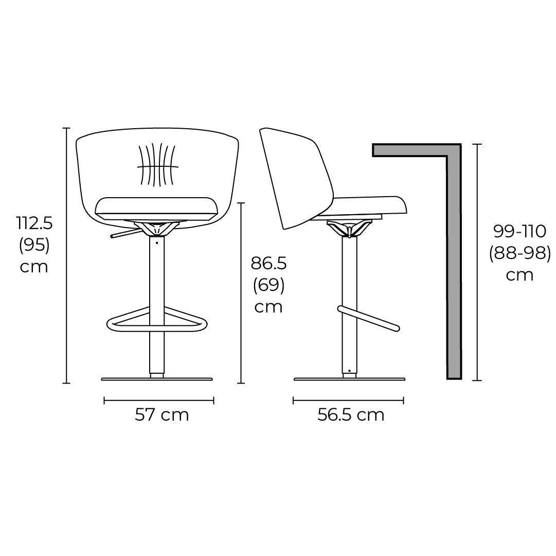 banco sweel tela y pistón