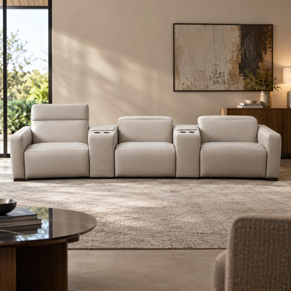 Sala Reclinable Baltimora Natuzzi en piel